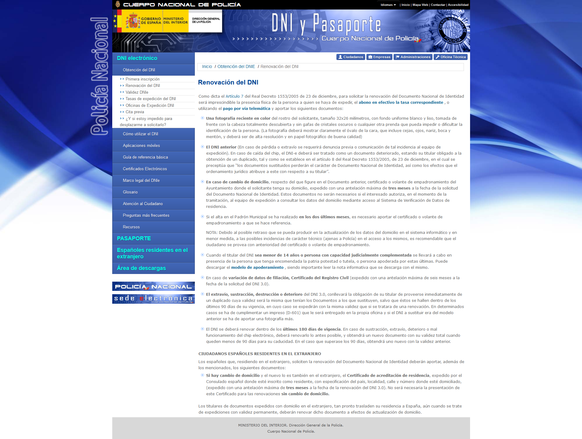 renovacion dni captura de pantalla