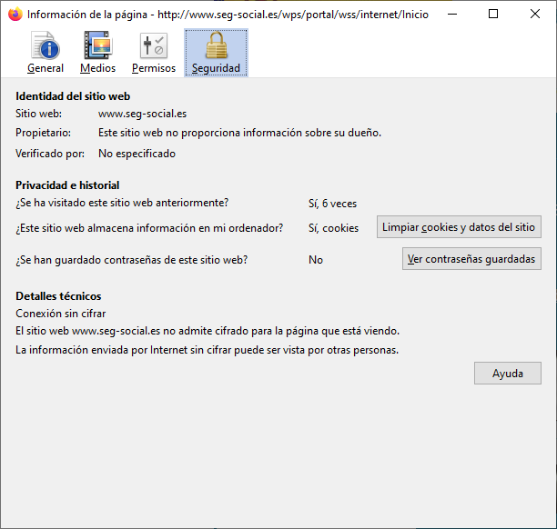 seguridad social certificado ssl