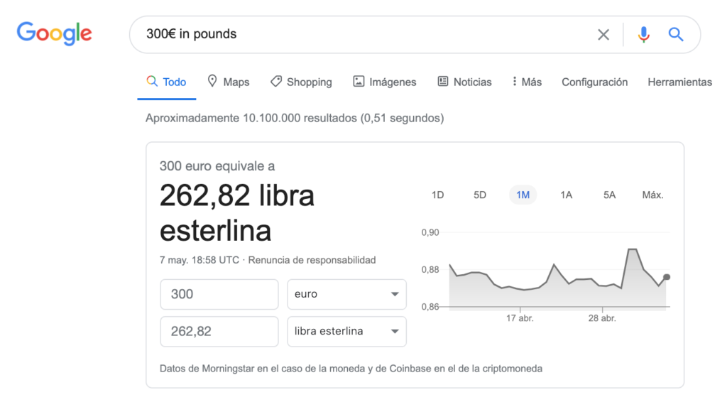 comando in google footprints