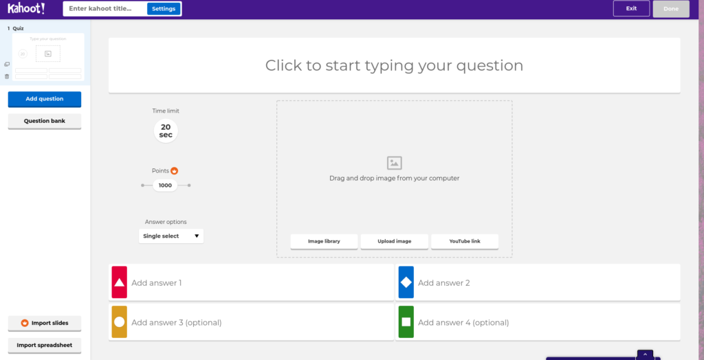 crear kahoot